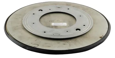 Vestil TT-18-7/8 heavy-duty manual turntable shown from an alternate angle