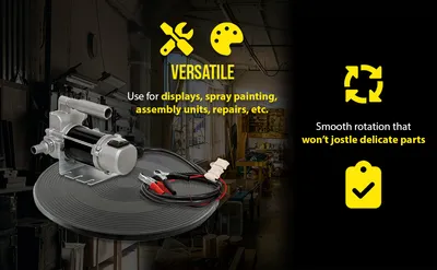 Vestil TT-18-7/8 heavy-duty manual turntable feature highlights