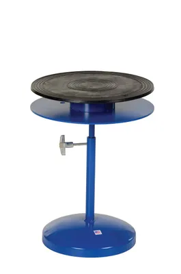 Vestil TT-18-DPED heavy-duty manual turntable shown from an alternate angle