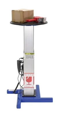 Vestil TT-18-LA turntables with powered height adjustment shown from an alternate angle