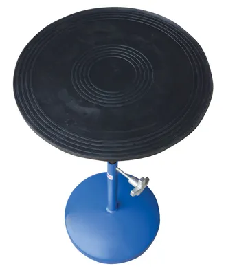 Vestil TT-18-PED heavy-duty manual turntable shown from an alternate angle