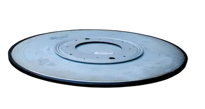 Vestil TT-24-7/8 heavy-duty manual turntable shown from an alternate angle