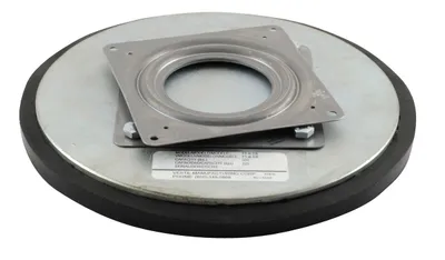 Vestil TT-8-7/8 heavy-duty manual turntable shown from an alternate angle