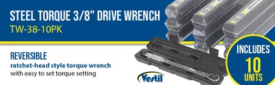 Vestil TW-38-10PK torque wrenche feature highlights