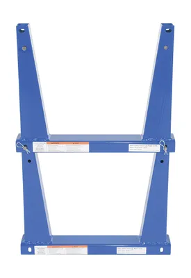 Vestil U-RACK-US10-BU portable storage u-rack shown from an alternate angle