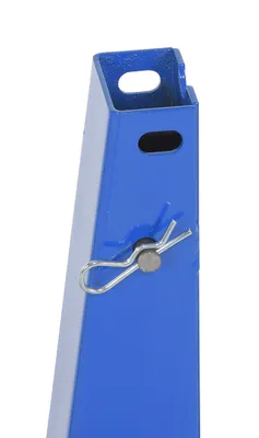 Vestil U-RACK-US10-BU portable storage u-rack shown from an alternate angle
