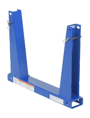 Vestil U-RACK-US6-BU portable storage u-rack shown from an alternate angle