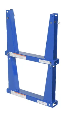 Vestil U-RACK-US6-BU portable storage u-rack shown from an alternate angle