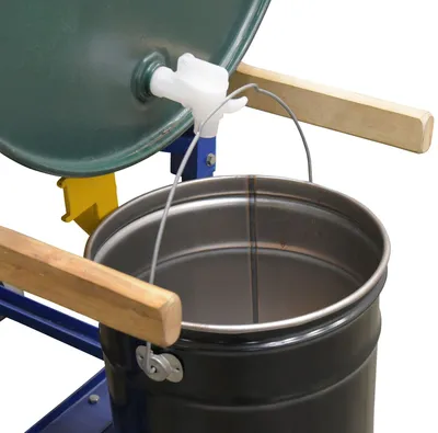 Vestil VDFT-6PKG manual drum faucet shown from an alternate angle