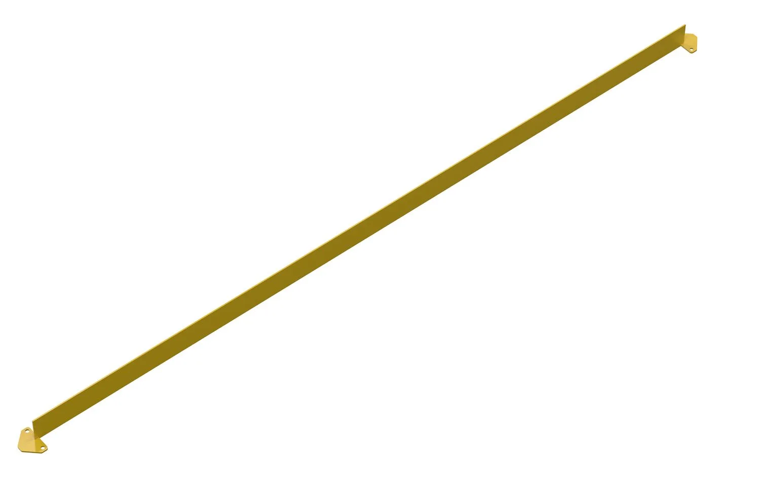 Vestil VDKR-10-BP-TB steel safety railing w welded baseplate