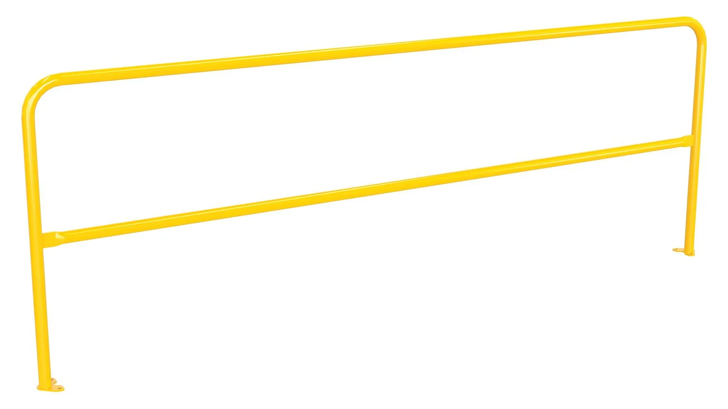 Vestil VDKR-10-BP-YL steel safety railing w welded baseplate