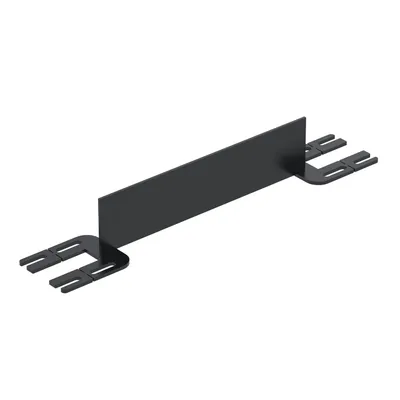 Vestil Steel Toe Board For Pipe Safety Railing 2 Ft. Length Black
