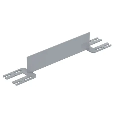 Vestil Steel Toe Board For Pipe Safety Railing 2 Ft. Length Silver