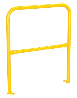 Vestil VDKR-3-BP-YL steel safety railing w welded baseplate