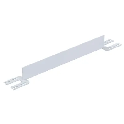 Vestil Steel Toe Board For Pipe Safety Railing 3 Ft. Length White