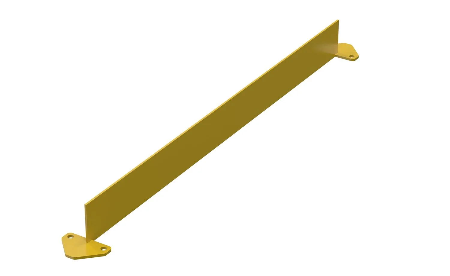 Vestil VDKR-4-BP-TB steel safety railing w welded baseplate