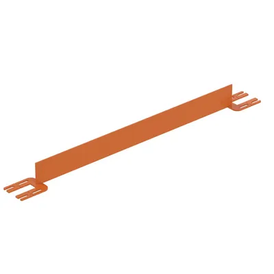 Vestil Steel Toe Board For Pipe Safety Railing 4 Ft. Length Orange
