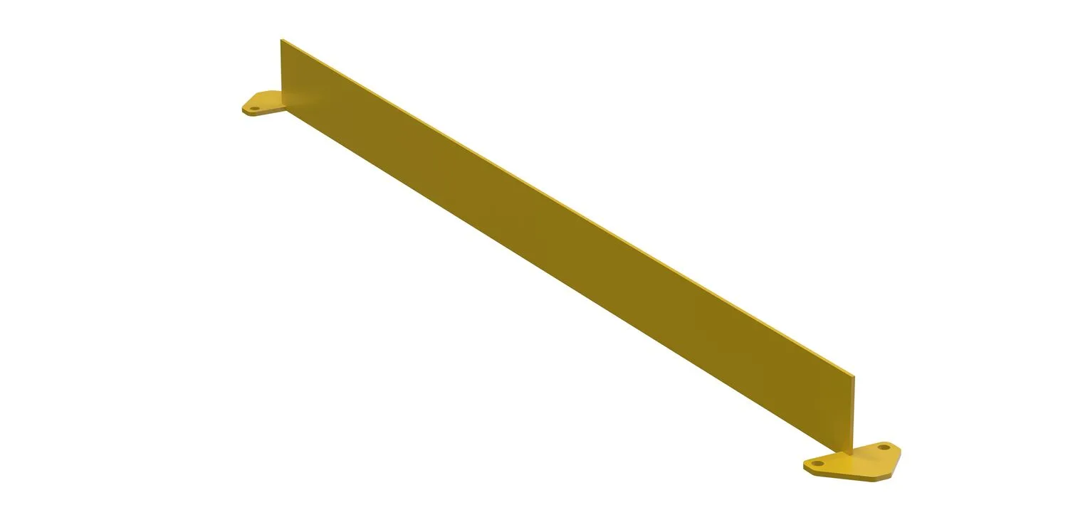 Vestil VDKR-5-BP-TB steel safety railing w welded baseplate