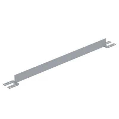 Vestil Steel Toe Board For Pipe Safety Railing 5 Ft. Length Silver