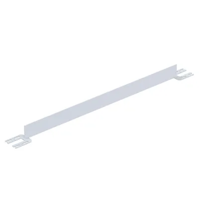 Vestil Steel Toe Board For Pipe Safety Railing 5 Ft. Length White