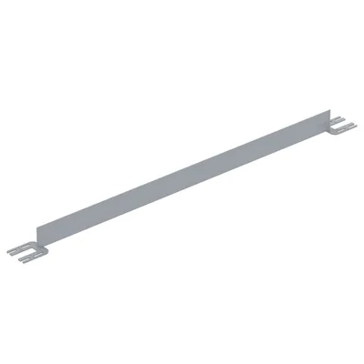 Vestil Steel Toe Board For Pipe Safety Railing 6 Ft. Length Silver