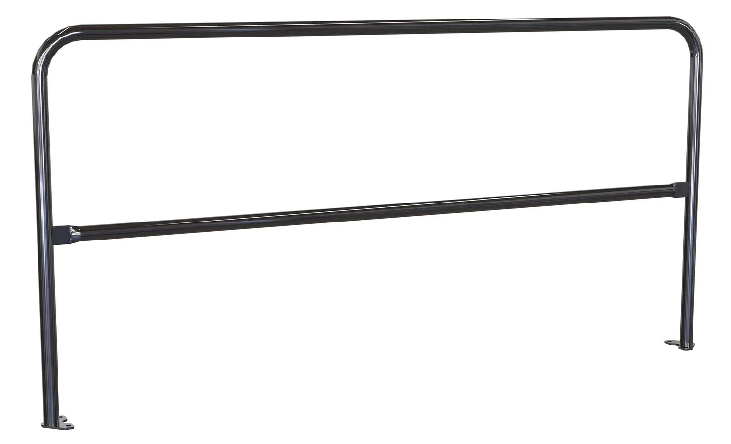 Vestil VDKR-7-BP-BK steel safety railing w welded baseplate