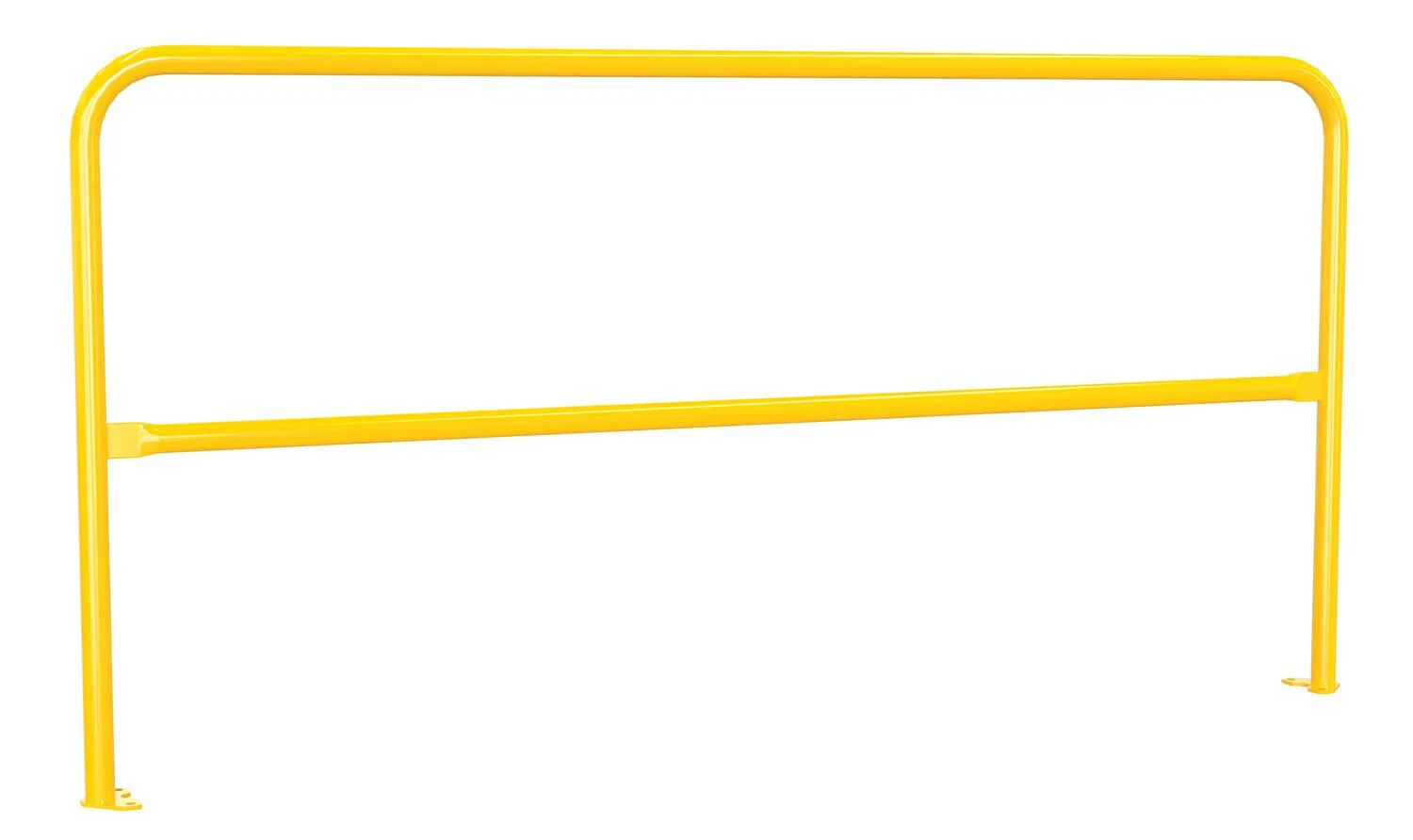 Vestil VDKR-7-BP-YL steel safety railing w welded baseplate