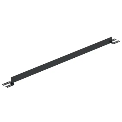 Vestil Steel Toe Board For Pipe Safety Railing 7 Ft. Length Black
