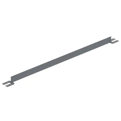 Vestil Steel Toe Board For Pipe Safety Railing 7 Ft. Length Gray Semi Gloss