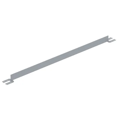 Vestil Steel Toe Board For Pipe Safety Railing 7 Ft. Length Silver