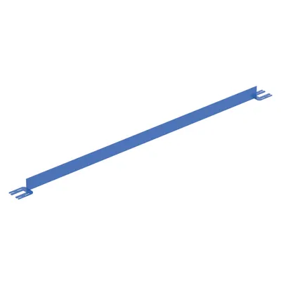 Vestil Steel Toe Board For Pipe Safety Railing 8 Ft. Length Blue