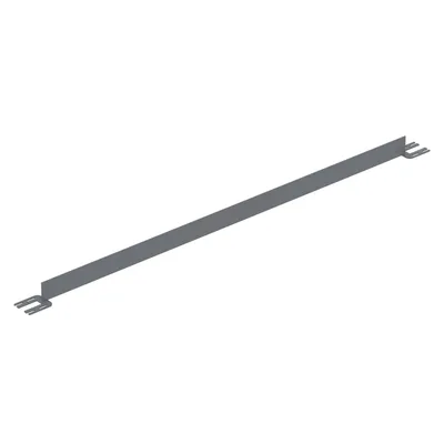 Vestil Steel Toe Board For Pipe Safety Railing 8 Ft. Length Gray Semi Gloss