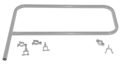 Vestil VDKR-G4-SL steel safety railing shown from an alternate angle