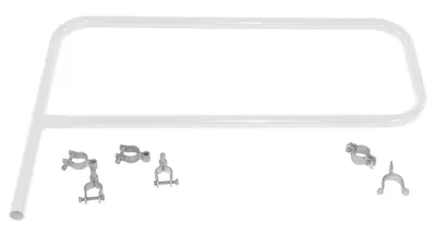 Vestil VDKR-G4-WT steel safety railing shown from an alternate angle
