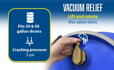 Vestil VENT-H drum vent feature highlights