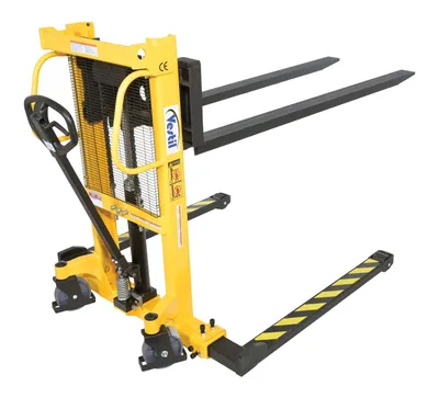 Vestil VHPS-550-AA-F72 manual & electric stacker shown from an alternate angle