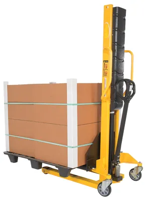 Vestil VHPS-NM-1000-FF manual & electric stacker shown from an alternate angle
