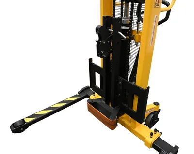 Vestil VHPS-NM-AA-SDG manual & electric stacker shown from an alternate angle