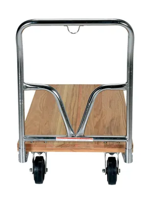 Vestil VHPT-2448 hardwood platform truck shown from an alternate angle