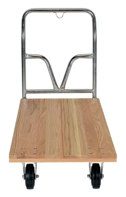 Vestil VHPT-2448 hardwood platform truck shown from an alternate angle