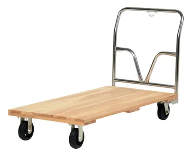 Vestil VHPT-2754 hardwood platform truck shown from an alternate angle