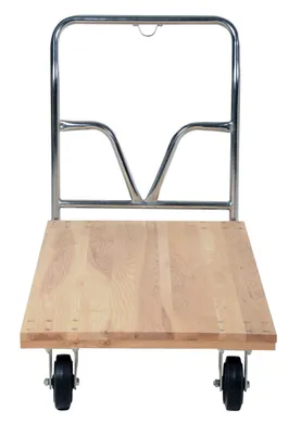 Vestil VHPT-2754 hardwood platform truck shown from an alternate angle