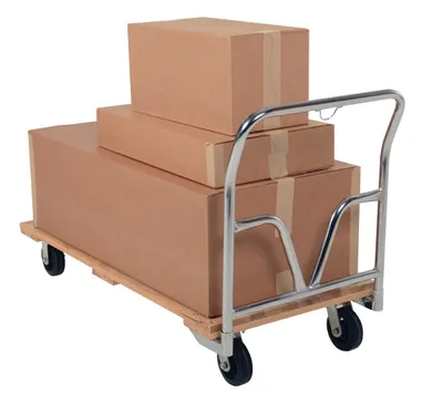 Vestil VHPT-2754 hardwood platform truck shown from an alternate angle
