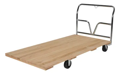 Vestil VHPT-3672 hardwood platform truck shown from an alternate angle