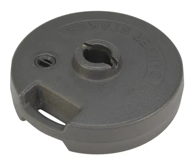 Vestil WBS-14-BASE web barrier stake shown from an alternate angle