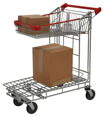 Vestil WIRE-S nestable wire cart shown from an alternate angle