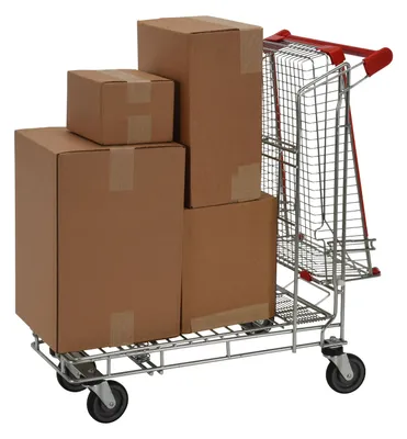 Vestil WIRE-S nestable wire cart shown from an alternate angle