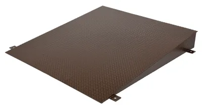 Vestil Steel Approach Ramp For Lowered Height Truck Scissor Dock Lift 10 In. x 60 In. Brown