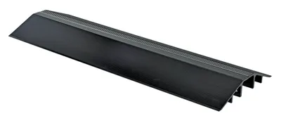 Vestil XHCR-60-BK extruded aluminum hose & cable crossover shown from an alternate angle