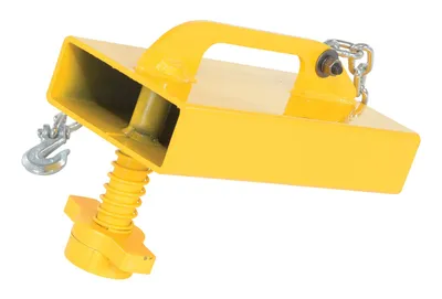 Vestil Steel Tow Bar Pocket 8 In. Width For Yard Ramps Yellow